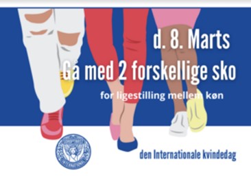 8. marts gå med 2 forskellige sko